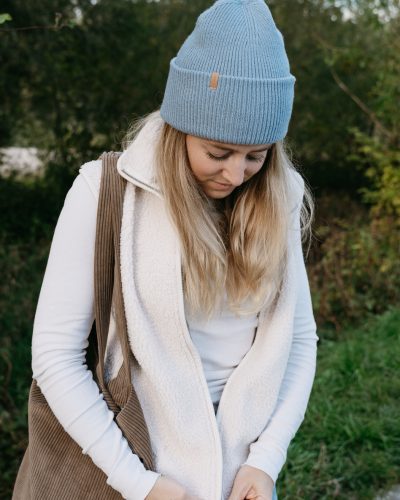 Beanie RUNA dusty blue