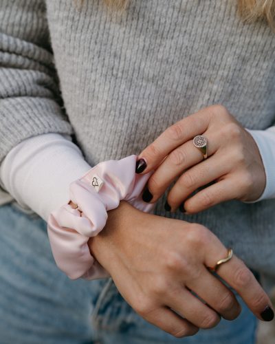Satin Scrunchie rosa